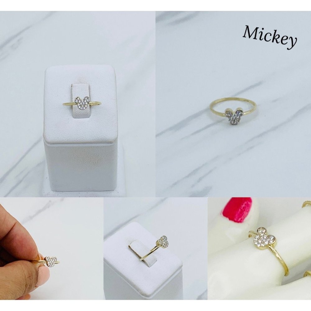 10k Solid Gold Ring Minimalist Stackable Crown, B… - image 7